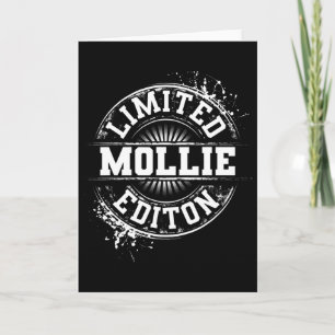 Carte Mollie édition limitée drôle nom personnalisé cade