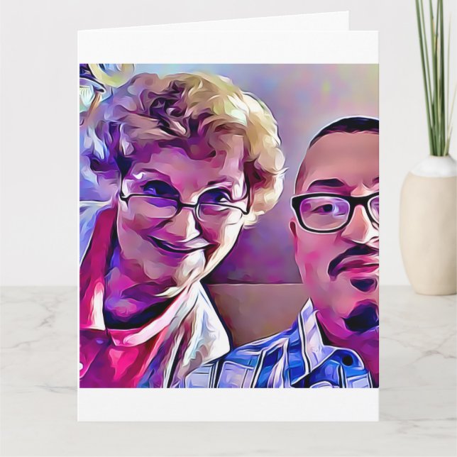 Carte Mom and me Mother's Day 2017 ages 84 and 64 card   (Devant)