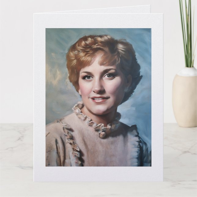 Carte Mom as Computer Impasto Oil Painting  (Devant)