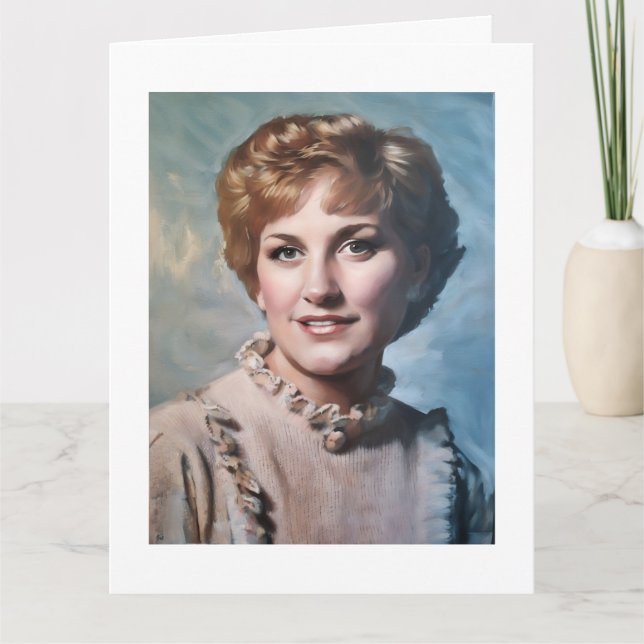 Carte Mom as Computer Impasto Oil Painting  (Devant)