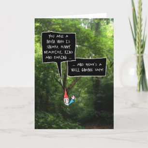 Carte Mom Birthday, Humorous Gnome in Forest