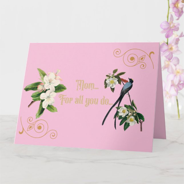 Carte Mom...For all you do... Mother's Day Card (Orchidée)