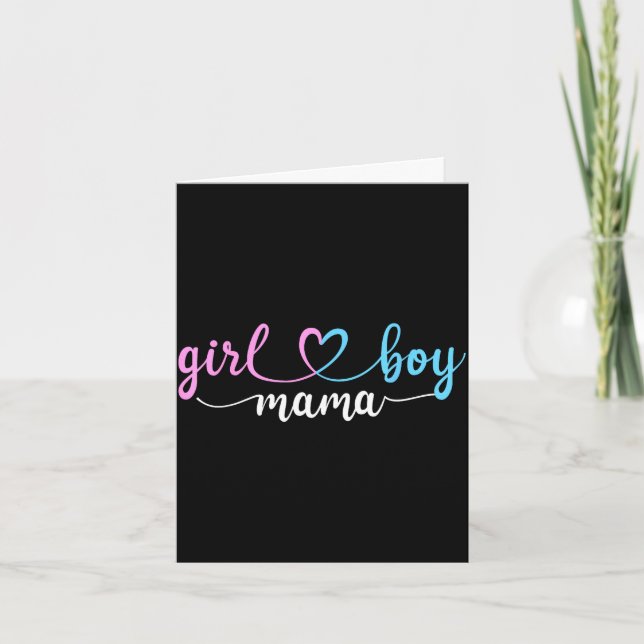 Carte Mom of both mama of boys and girls  (Devant)