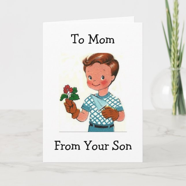 CARTE MOM POUR VOTRE FILS SE SOUVIENNENT DES JOURS DE GO (Devant)