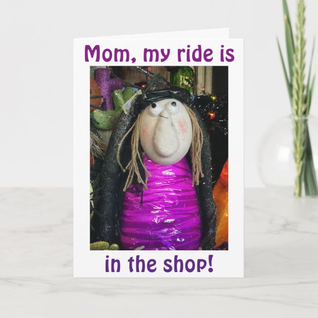 CARTE MOM-RIDE EST EN MAGASIN/CETTE CUTE WITCH ENVOIE AN (Devant)
