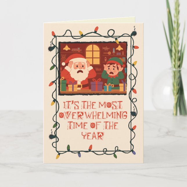 Carte Moment le plus écrasant de Noël drôle (Devant)