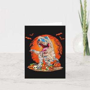Carte Momie de dinosaure T Rex Citrouille squelette enfa