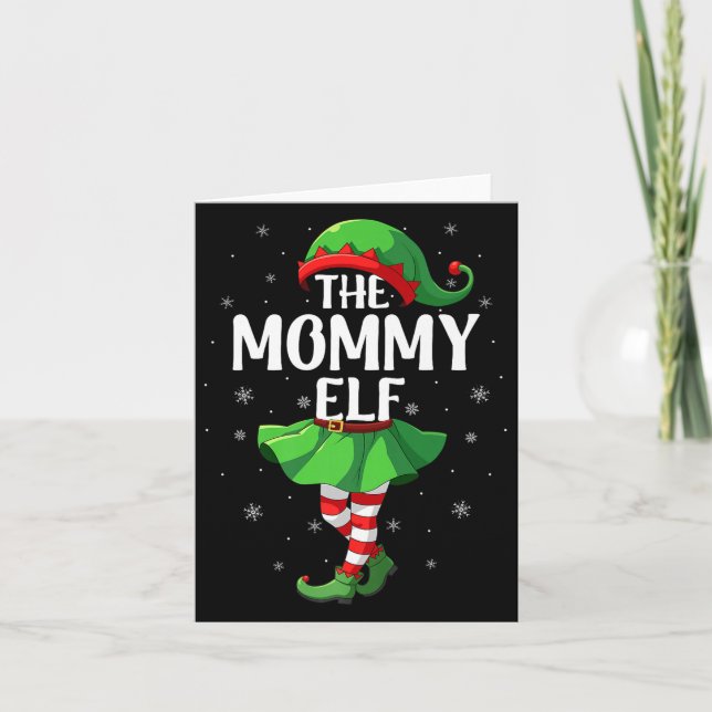 Carte Mommy Elf Christmas Girls Women Elf Squad Xmas Fam (Devant)