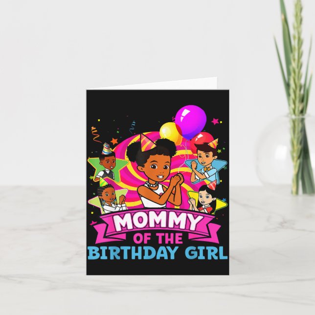Carte Mommy Of Birthday Girl Gracie Nk Doll Family Decor (Devant)