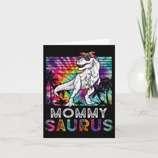 Carte Mommysaurus Dinosaure Maman Saurus Famille Assorti (Devant)