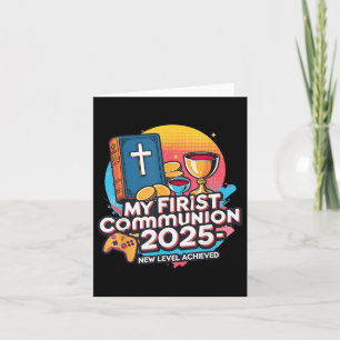 Carte Mon 1er contrôleur de jeu vidéo Communion 2025