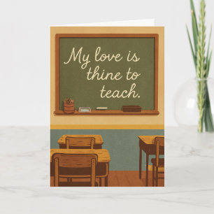 Carte Mon amour est à toi pour l'enseigner