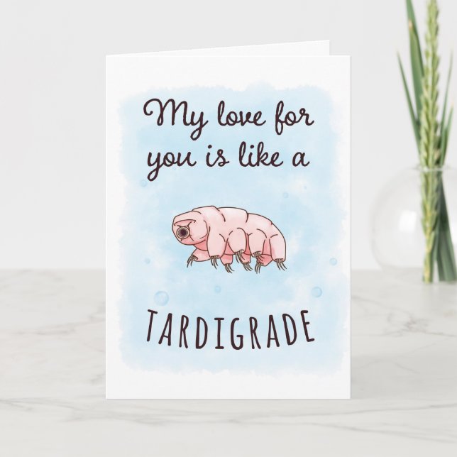 Carte Mon amour est comme un tardigrade (Devant)