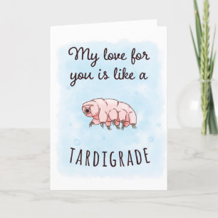 Carte Mon amour est comme un tardigrade