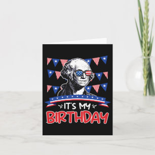 Carte Mon anniversaire fête de l'Indépendance George Was