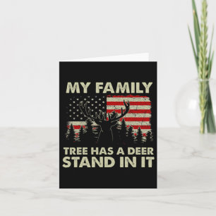 Carte Mon Arbre Familial A Un Deer Stand Dans Il Chasse