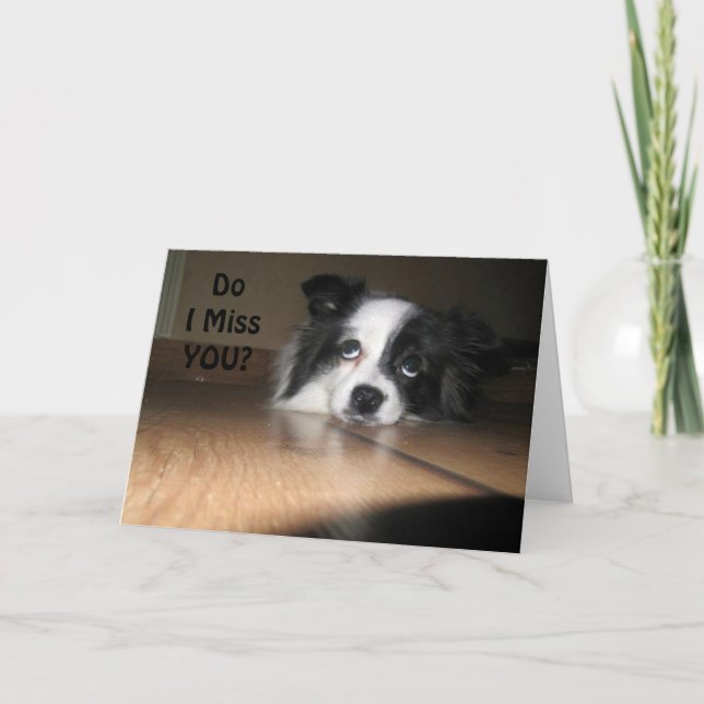 CARTE "MON ARRIÈRE EST BRISÉE", TU M'EN MANQUES TANT ! (Devant)