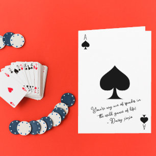 Carte Mon As de Pique dans le jeu sauvage de l'amour de