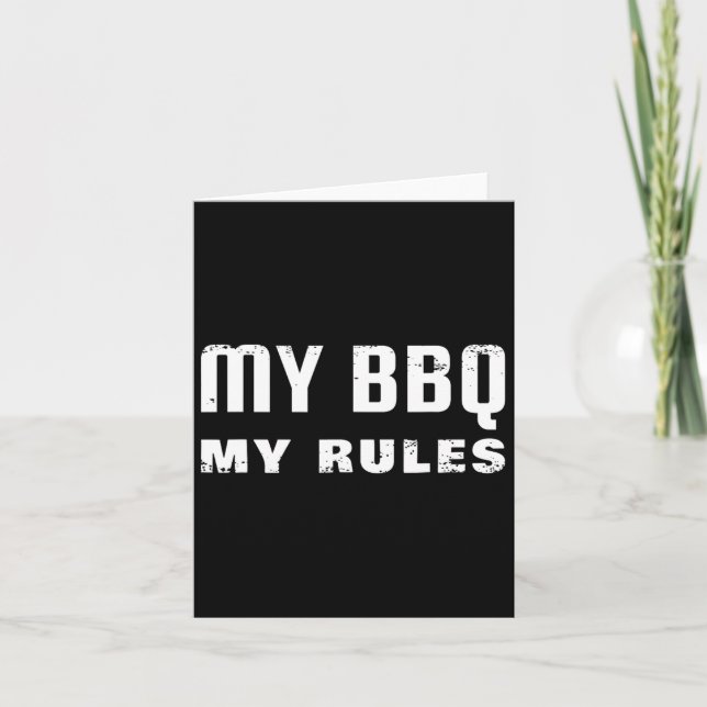 Carte Mon barbecue Mes règles (Devant)