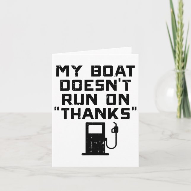 Carte Mon Bateau Ne Fonctionne Pas Sur Merci Drôle Gaz C (Devant)