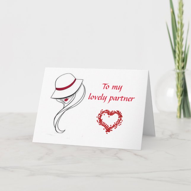 CARTE MON **BEAU PARTENAIRE** À VOTRE ANNIVERSAIRE (Devant)