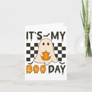 Carte Mon Boo Day Mignonne Halloween Anniversaire Drôle 