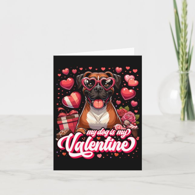 Carte Mon Boxer Est Mon Vêtement De La Saint-Valentin Te (Devant)