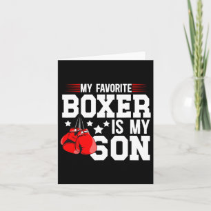 Carte Mon Boxer Favori Est Mon Fils Boxer Papa Boxer Fat