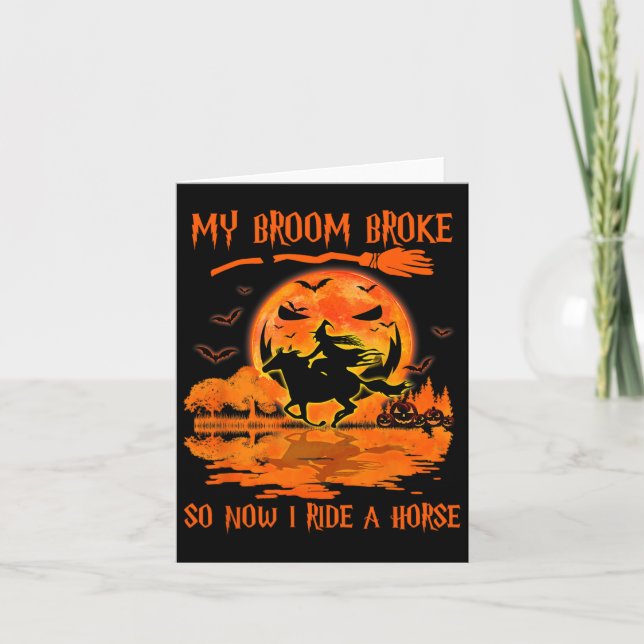 Carte Mon Broom S'Est Écrasé Alors Maintenant Je Marche  (Devant)