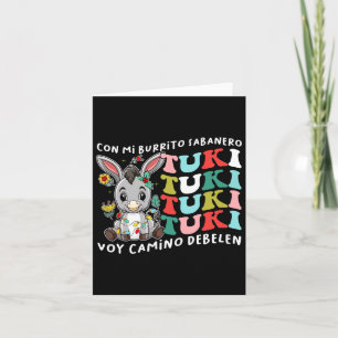 Carte Mon Burrito Sabanero mexicain Tuki Tuki âne Latin