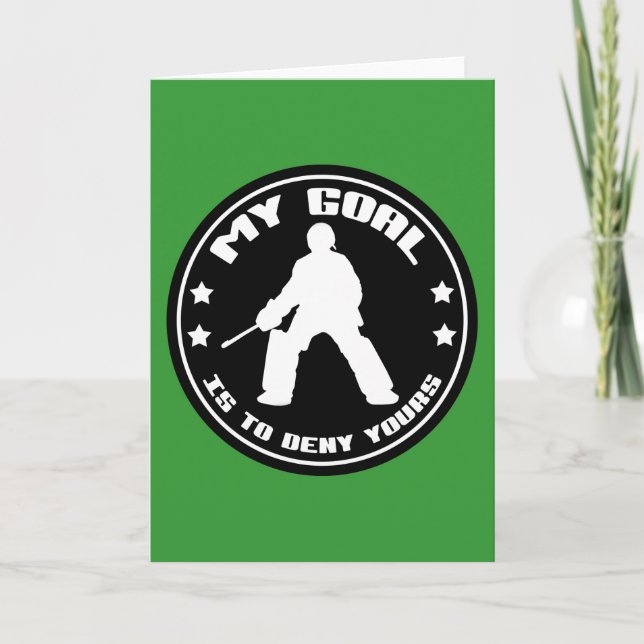 Carte Mon but, Hockey sur gazon (noir) (Devant)