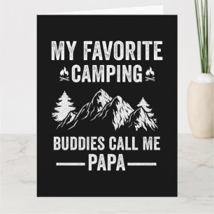 Carte Mon Camping Préféré - Les Potes M'appellent Papa