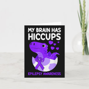 Carte Mon Cerveau A Hictasses Purple Ribbon Epilepsie