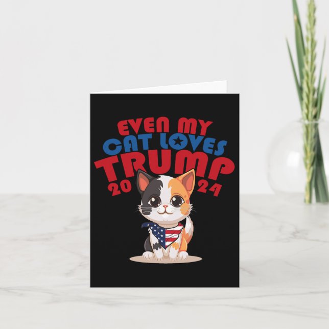 Carte Mon chat aime Trump 2024 2 (Devant)