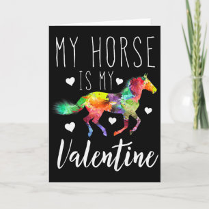 Carte Mon cheval est mon amant de la Saint-Valentin Cava