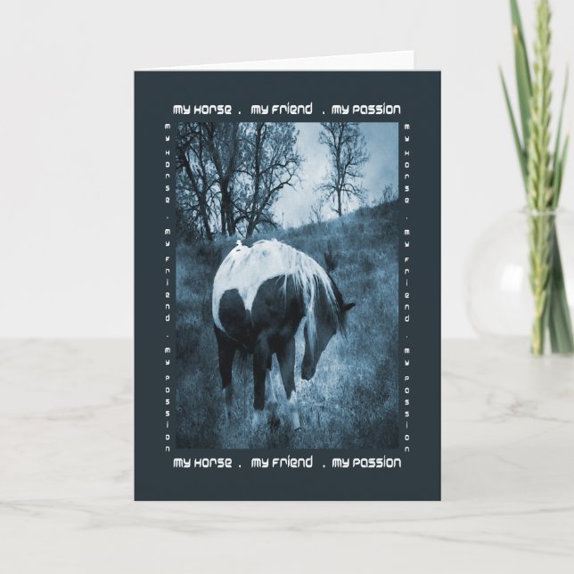 Carte Mon cheval, mon ami, ma passion (Devant)