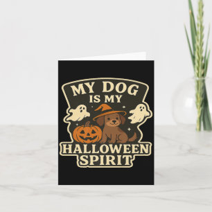 Carte Mon chien est mon esprit d'Halloween _ Amateur de