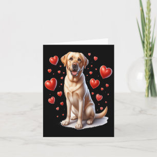 Carte Mon chien labrador jaune est mon cœur de la Saint-