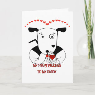 Carte Mon coeur appartient à mon papa
