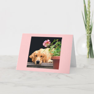 Carte Mon Cœur est à Toi Golden Retriever