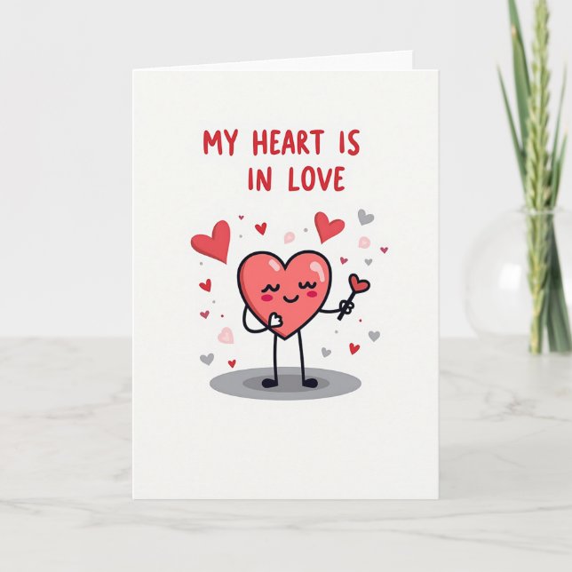 Carte Mon Cœur Est Amoureux (Devant)