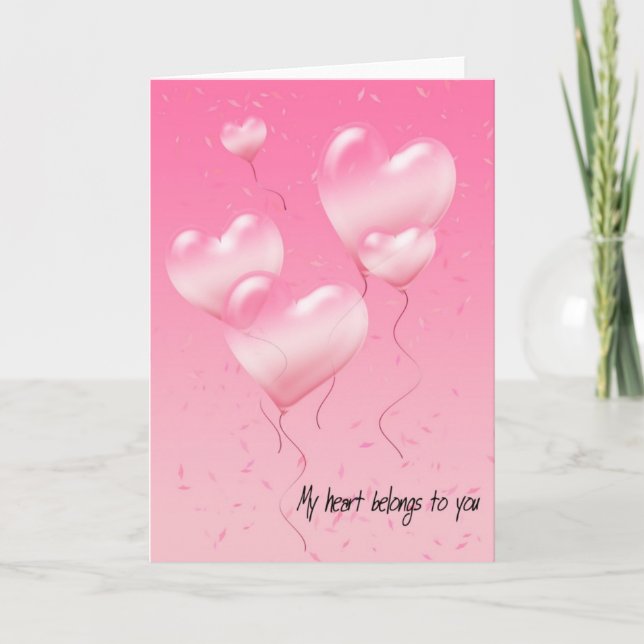 Carte Mon cœur vous appartient (Devant)
