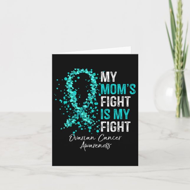 Carte Mon combat de mamans est mon combat - Ovarienne Ca (Devant)
