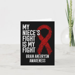 Carte Mon combat de nièce est mon concours d'neurysme cé