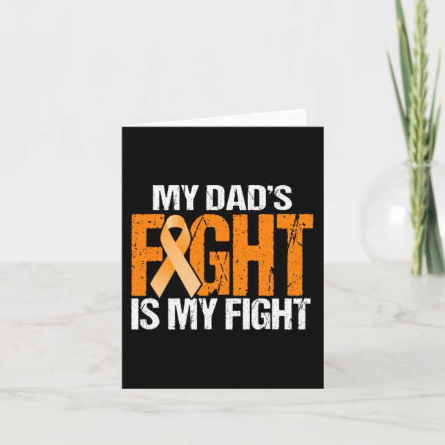 Carte Mon combat des papas est mon combat contre la leuc (Devant)