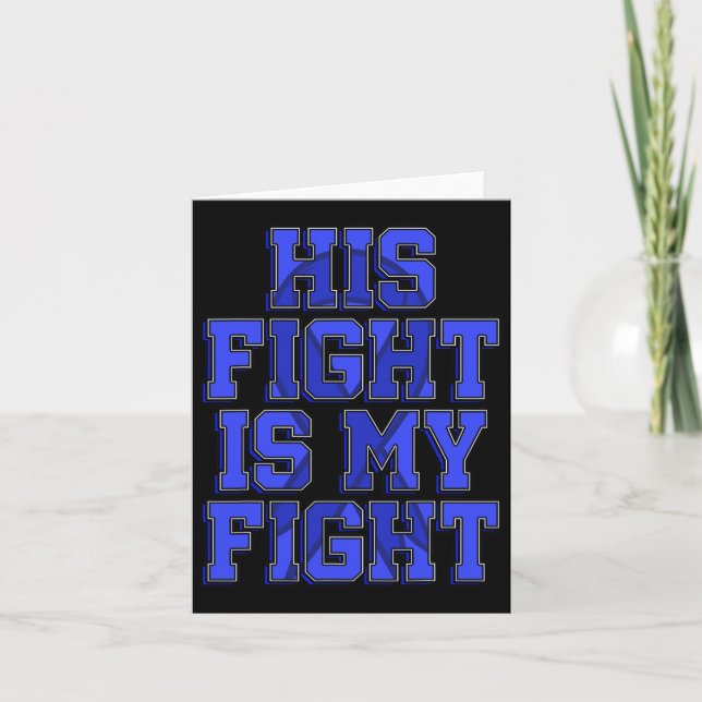 Carte Mon combat est mon combat Patient atteint de troub (Devant)