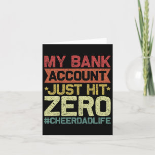 Carte Mon compte Bynk vient d'atteindre zéro Cheer Papa