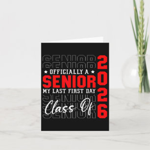 Carte Mon Dernier Premier Jour Senior 2026 Retour À L'Éc