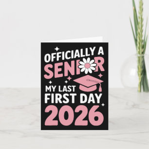 Carte Mon Dernier Premier Jour Senior 2026 Retour À L'Éc