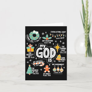 Carte Mon Dieu Est Noël Jésus Est La Raison Foi Chri